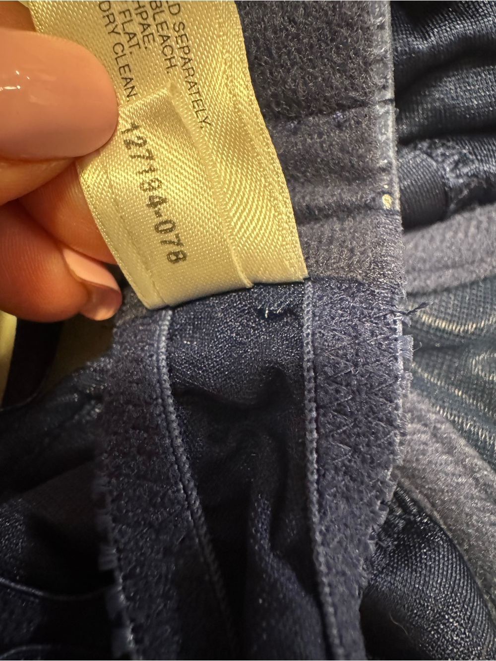 Rare Victoria's Secret Vintage 90s Navy Blue Sequin Push-Up Bra - Picture 7 of 9